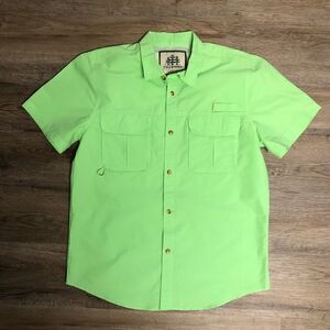 Tallwoods Element Wear Fishing Shirt Short Sleeve Size L